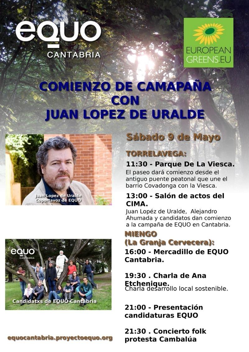 Buenos días tropa....Hoy compartiremos jornada con <a href="/juralde/">Juan López de Uralde</a> #LaAlternativaVerde #Autonomicas2015 #Municipales2015