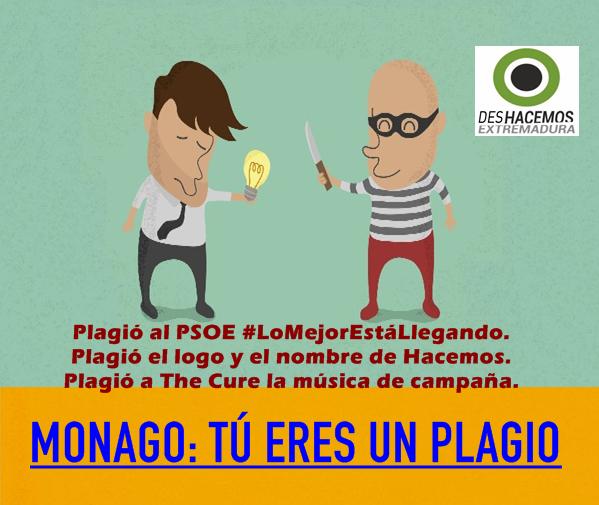 DeshacemosExt's tweet photo. #MonagoPlagia http://t.co/s0c7LJmx5Y