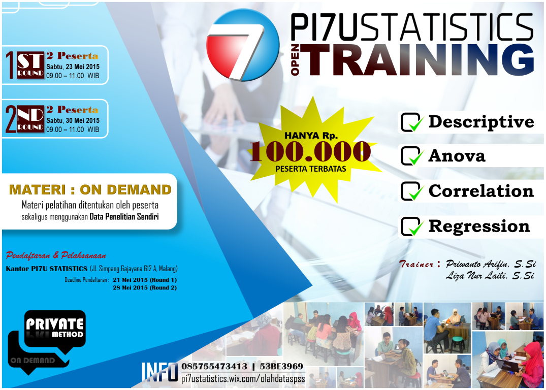 pi7ustatistics's tweet photo. Ijin Share Info PRIVATE SPSS min @MSP_UB @infomalangraya @infomalang @infomalangnet @MalangKab semoga bermanfaat :) http://t.co/1BbORCw9by
