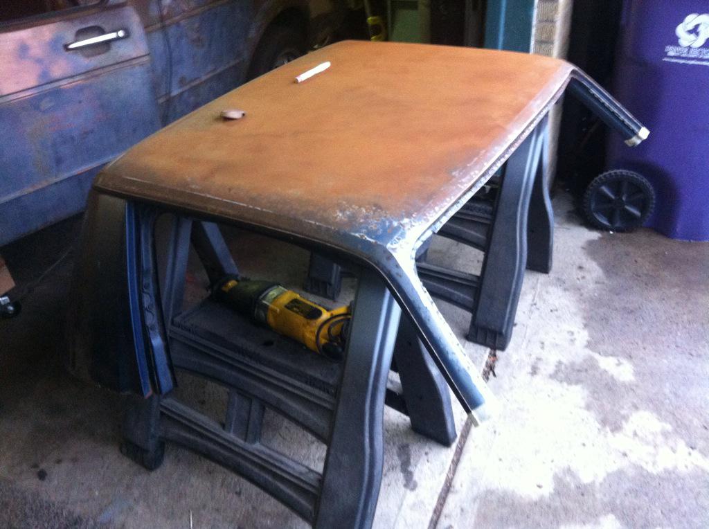 RabbitRebuild's tweet image. Today: Lots of grinding on the new roof &amp;amp; marked most of the cut lines. The hardest part is just around the corner.