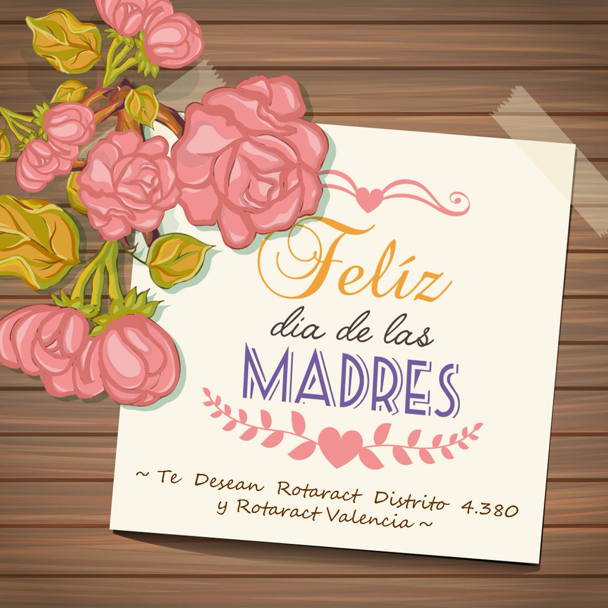 ROTARACTVAL's tweet photo. Felicidades a nuestras Madres rotaractianas en su día, que celebramos todos los días. http://t.co/lUchy4ZWHz