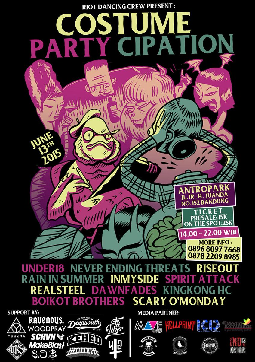 New Flayer COSTUME PARTY'CIPATION 13/06/15 at Antropark, Bandung ! Open gate 14.00  - 22.00 <a href="/ScaryOMondaybdg/">ScaryO'MondayBDG</a>