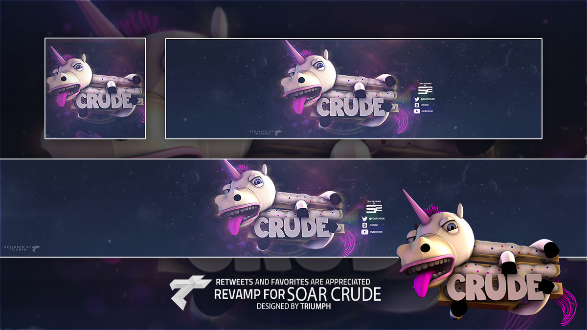 TriumphArts's tweet image. Revamp for @SoaRCrude HD: i.imgur.com/fEAhnQV.png RTs and Favs appreciated! All of this was modeled in C4D!