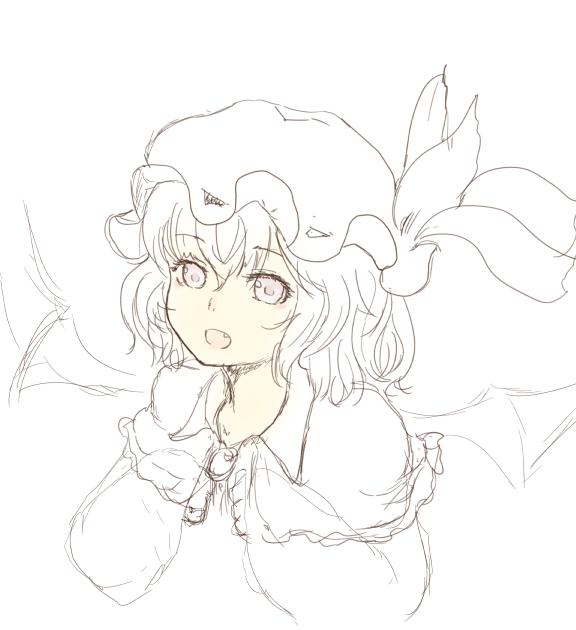 少しペンタブに慣れてきたかな 一応レミリアさんのつもりです っま 多分ラフのまん Lumo1121のイラスト