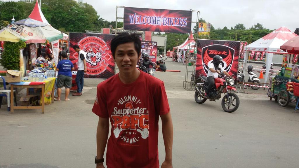 Yuhuu! nGeramput ada di anniversary tiger community Samarinda, GOR Segiri.