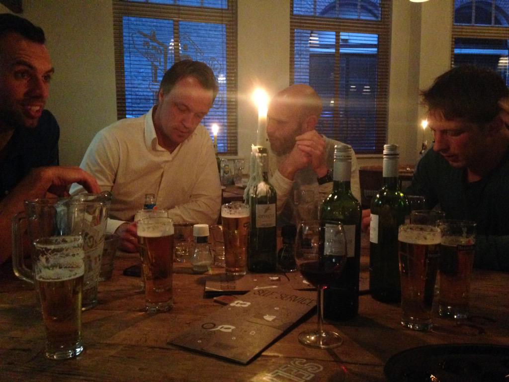 Uitdagende week ontspannen afgesloten met de mannen van #flytta. Als dank voor de TOP begeleiding afgelopen jaren