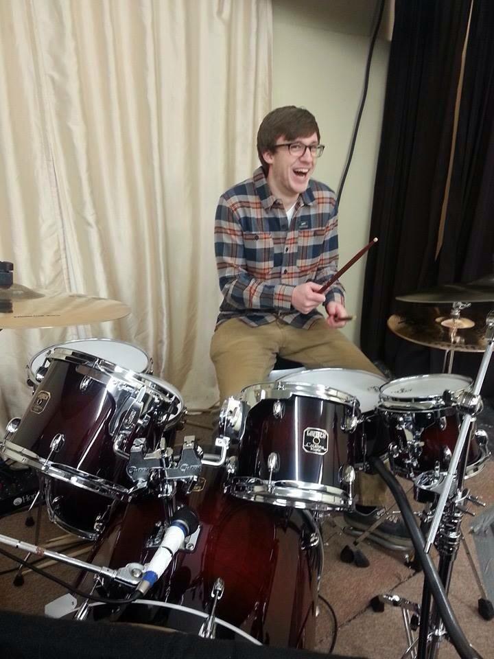 LovePartyBand's tweet photo. A happy drummer. Is just a happy drummer. I got nothin. 👻🎉 http://t.co/QNX4IFiaub