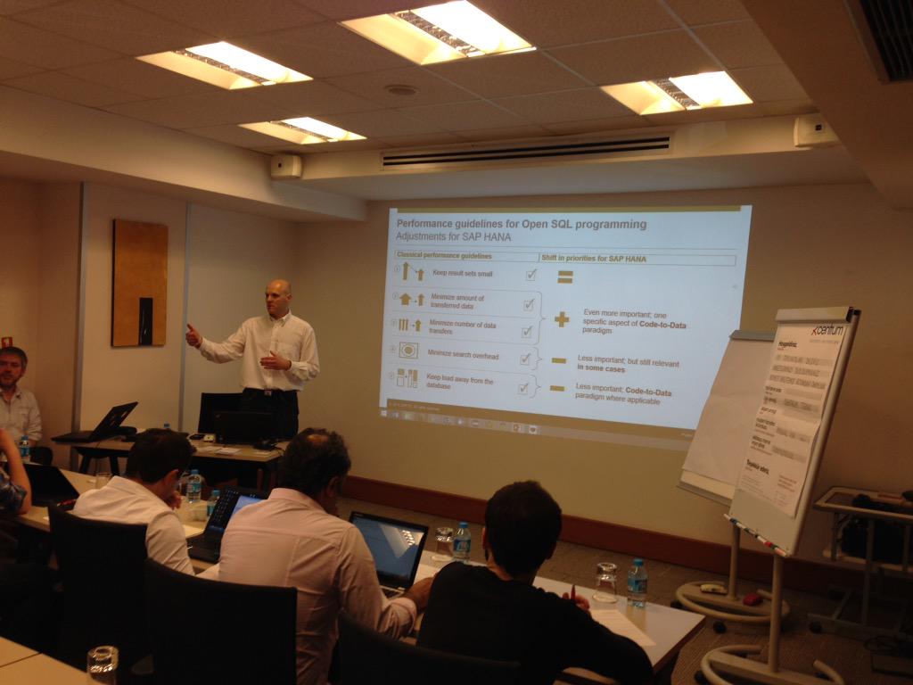 twigunduz's tweet photo. @ibraeuninger is giving hints for better #ABAP coding on #SAP #HANA at #CodeJam #Istanbul http://t.co/V70VfMQxJB