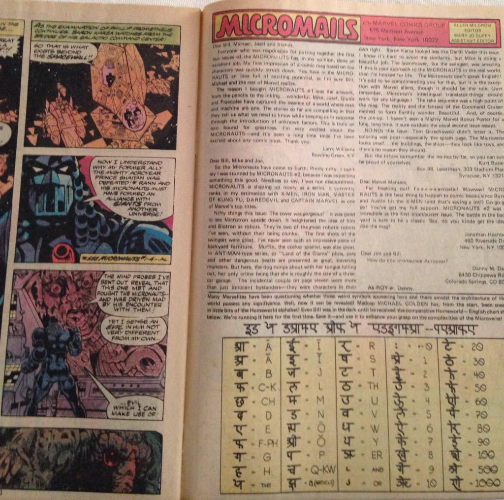 m_cesarini's tweet photo. @BRIANMBENDIS Reading micronauts  for the first time.. And I've found this amazing alphabet by C. Golden..! http://t.co/jYVUqJ9AXK