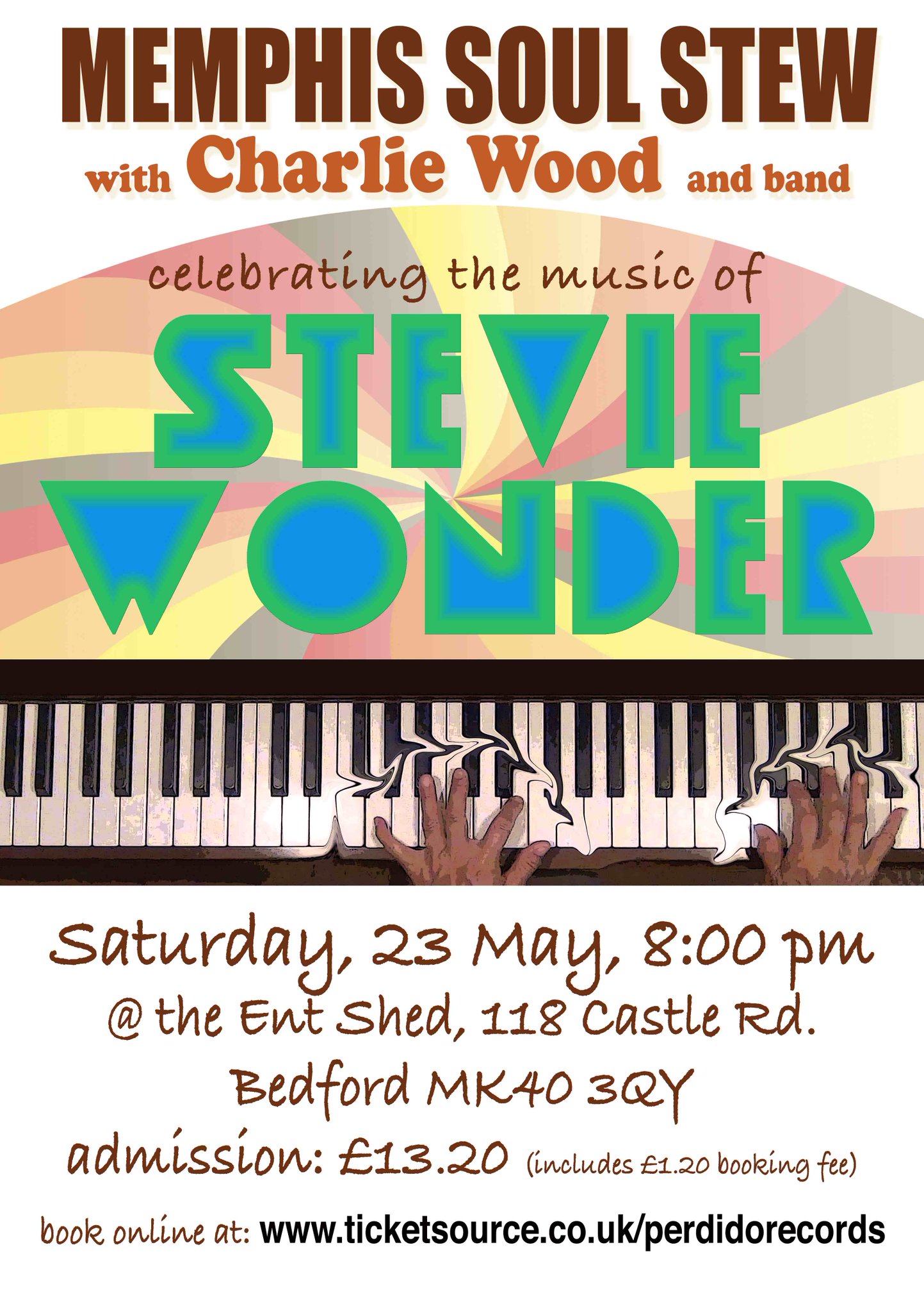 Come & help band + horns say happy 65th birthday to Stevie Wonder:  