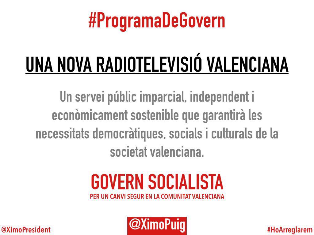 juanmapspvbetxi's tweet photo. #HoAnemAArreglar #programadegovern @XimoPresident #RTVV http://t.co/t6HFjHiD1B