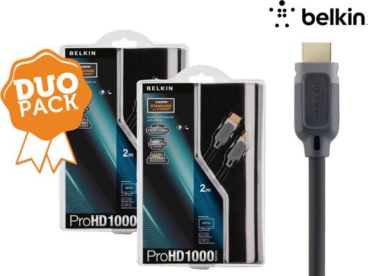 Belkin ProHD 1000 Series High-Speed HDMI kabels met Ethernet - Duopack dlvr.it/9kqBLF #ibood