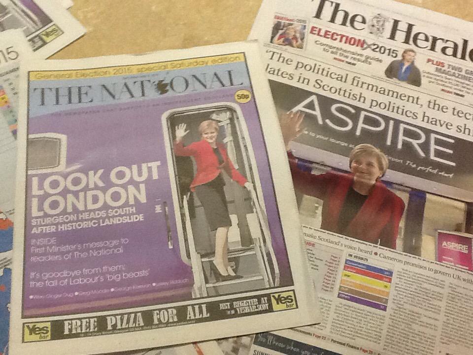 Don't forget to get copy of the special Saturday edition of <a href="/ScotNational/">The National</a> today great coverage of #SNP victories