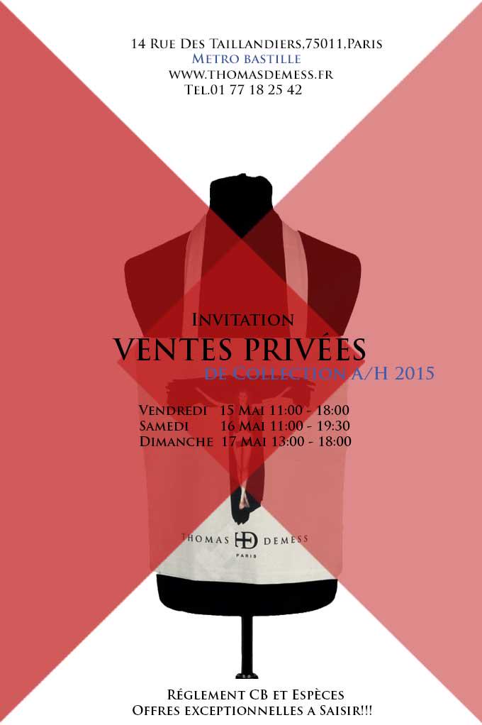 ThomasDemess's tweet photo. VENTES PRIVEES THOMAS DEMESS : jusqu'à -60% du 15 mai au 17 mai sur les anciennes collections! http://t.co/A3OWdGFQJO