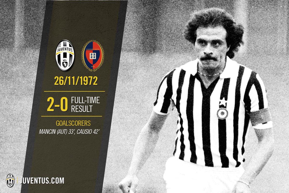 juventusfc's tweet photo. Dopo aver conquistato lo scudetto 14, Causio&amp;co. battono ancora il Cagliari nell'anno del 15° tricolore #JuveCagliari http://t.co/ALtR4j8vVV