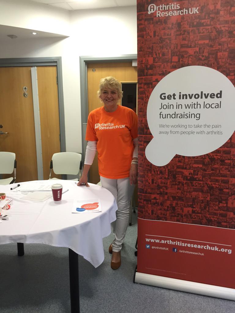 @ArthritisRUK juv. arthritis family funday going well at Gt Nth children hospital Newcastle. Caroline at welcome desk