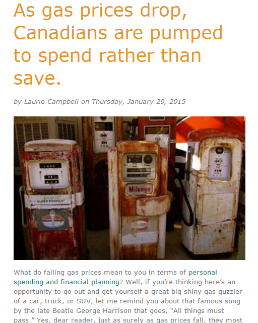 maryme1979's tweet photo. As #GasPrices drop, #Canadians are pumped to spend rather than save https://t.co/nAtheT0HvX http://t.co/jzPDLxbrv5