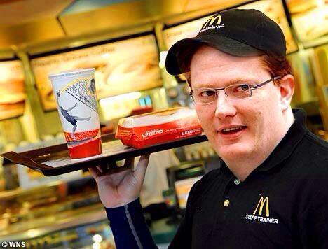 Would you buy a McDonalds from this man? ;)