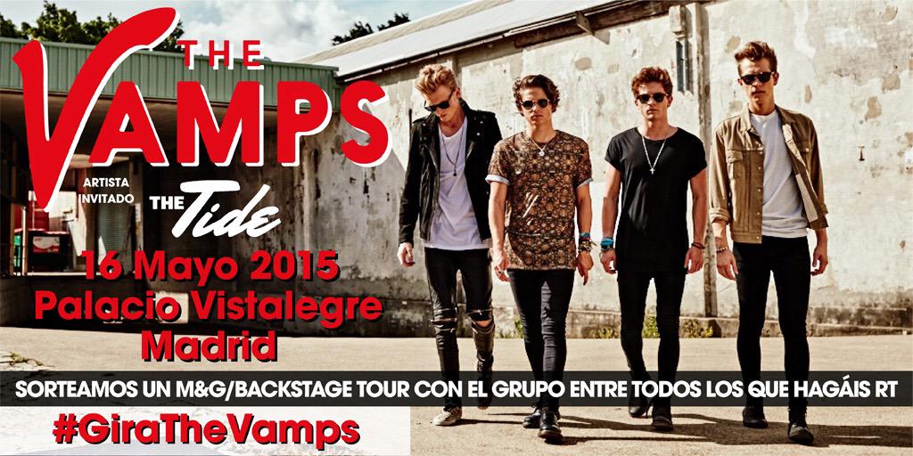 Tenéis hasta el miércoles 13 de mayo a las 12:00h para participar. SUERTE 😎😎😎 #THEVAMPS #GiraTheVamps