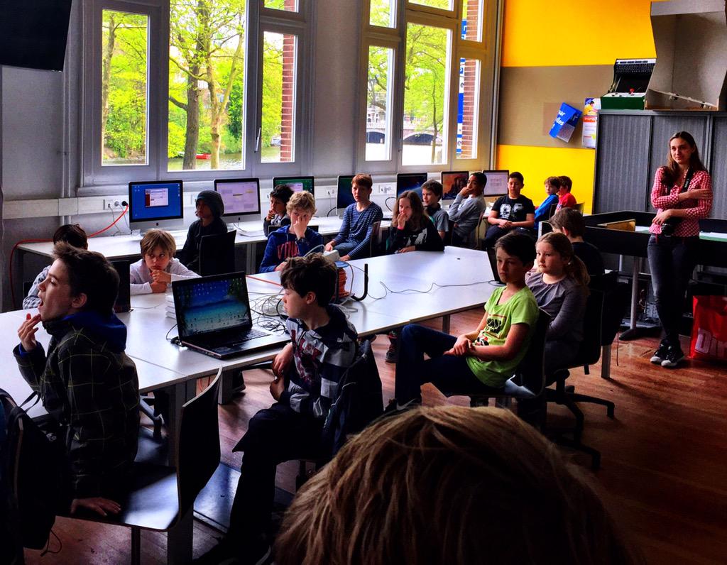 alanmunzer's tweet photo. #worldscratchday @CoderDojo Amsterdam de kids zijn er klaar voor! #coding #scratch http://t.co/Gqk9pFG3Ci