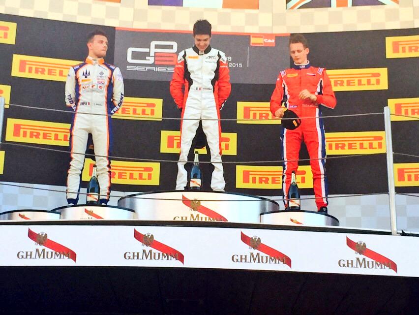 trident_team's tweet photo. #GP3 #BarcelonaGP #Race1 #Round1 #LiveFromTrack @luca_ghiotto in P2 http://t.co/ZL40SBdkWI