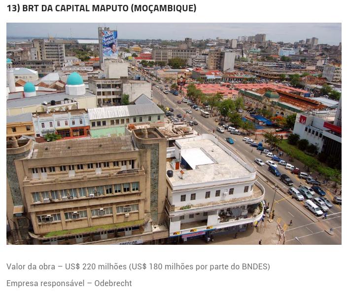 N_Carvalheira's tweet photo. MOÇAMBIQUE NÃO TINHA BRT. O BNDES DEU UM JEITINHO... http://t.co/HBDEXm37YY