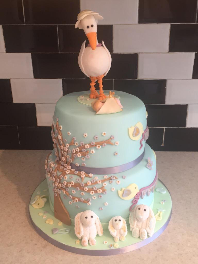 CakeAPeel's tweet photo. My Latest Project A Baby Shower Cake http://t.co/NyRWfOrNRG