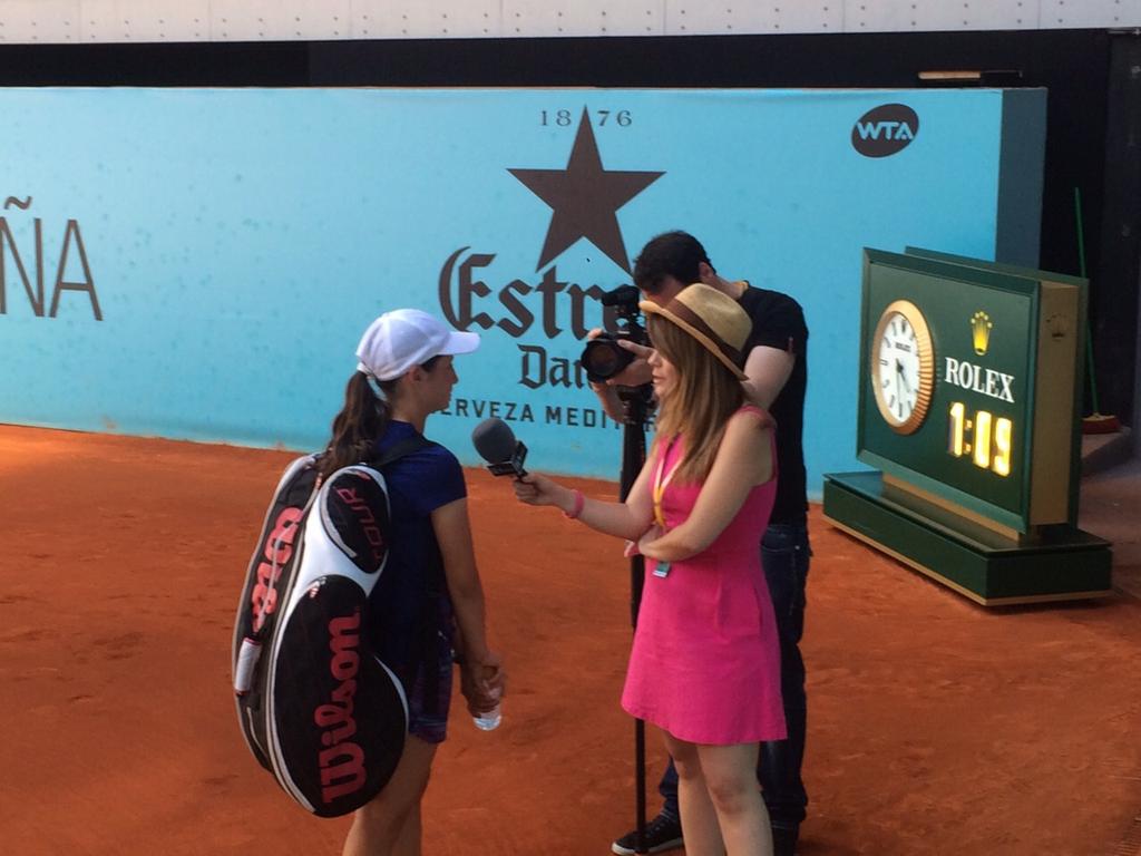 gran torneo mutua madrileña sub 12  en la caja mágica!  victoria de maria berlanga ante Maria dolo 61 63!!