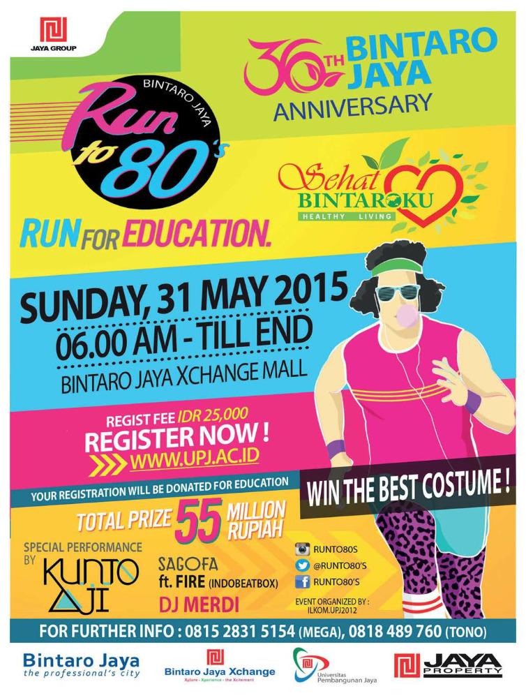 @runto80s  #runforeducation akan diramaikan dengan penampilan dari <a href="/KuntoAjiW/">ᗰ ᘔ K ᑌ ᑎ</a>, <a href="/Sagofa/">Sagofa Official</a>, dan DJ Merdi! #runto80s