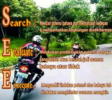 Waspadai area "Blind Spot" saat akan mendahului kendaraan/tikungan didepannya, gunakan metode SEE. #AjakanSelamat