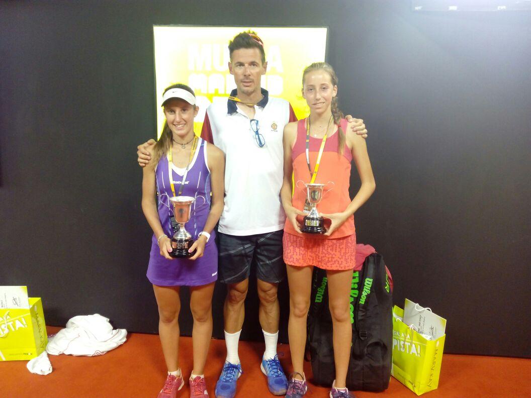 final de marina bassols y guio maristany del Wilson team  en la caja mágica master 10000 mutua madrileña sub  16 !