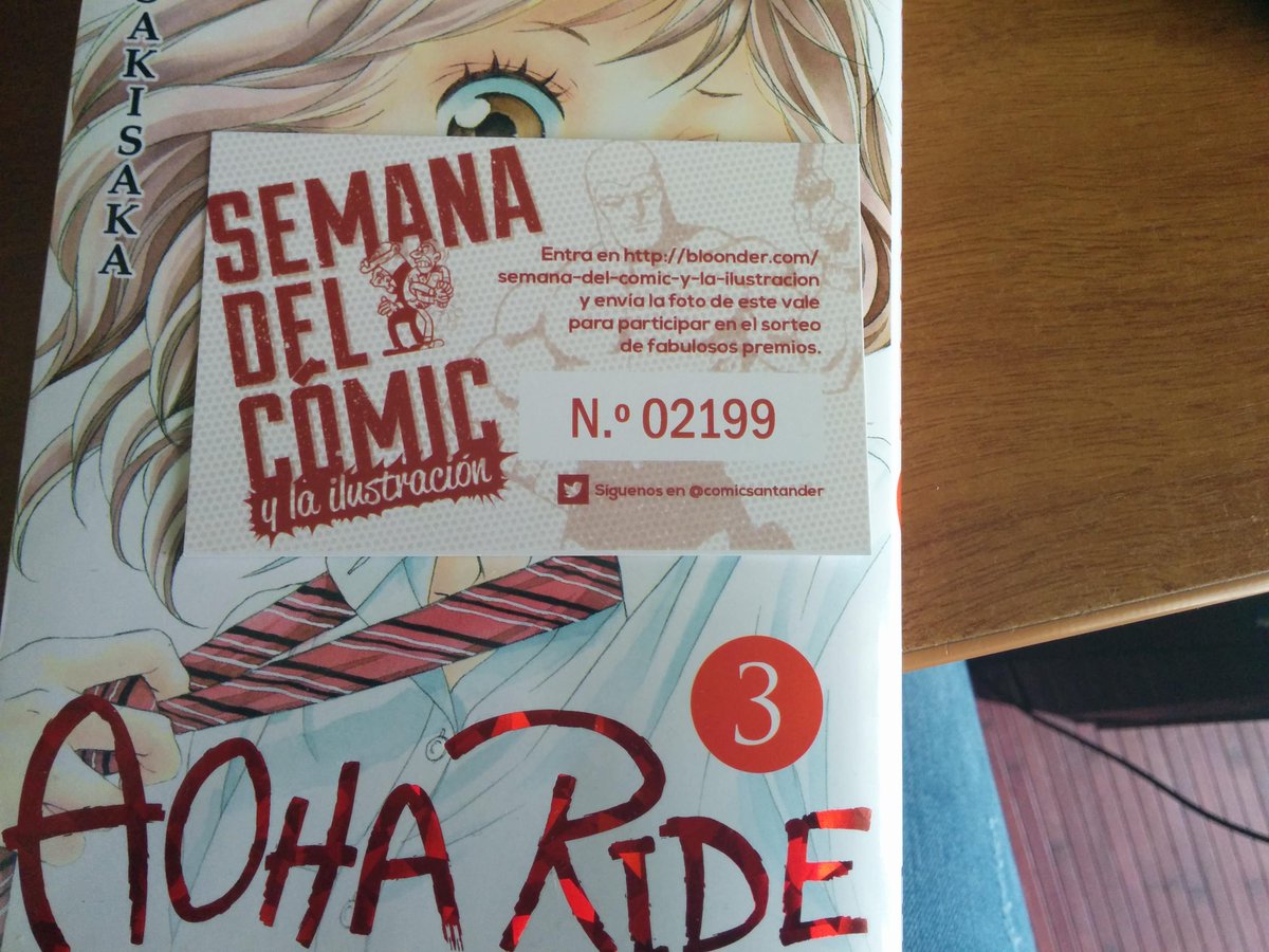 BlackNuriko's tweet photo. @comicsantander Yo compre en @nexus4comic Aoha Ride  #supercompras http://t.co/rOSJxTzF1H