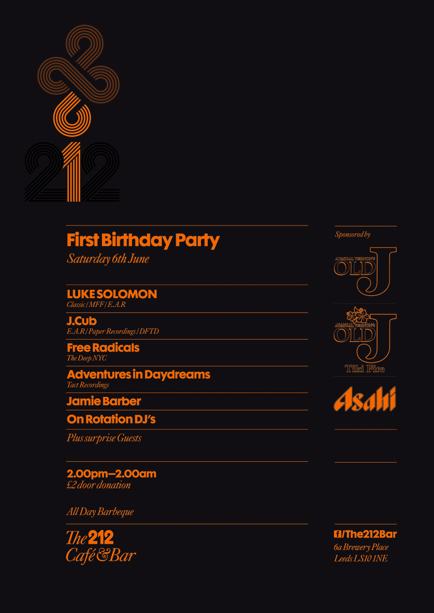 The 212's 1st Birthday incoming! #lukesolomon #LovinLeeds #DJ #housemusic #party