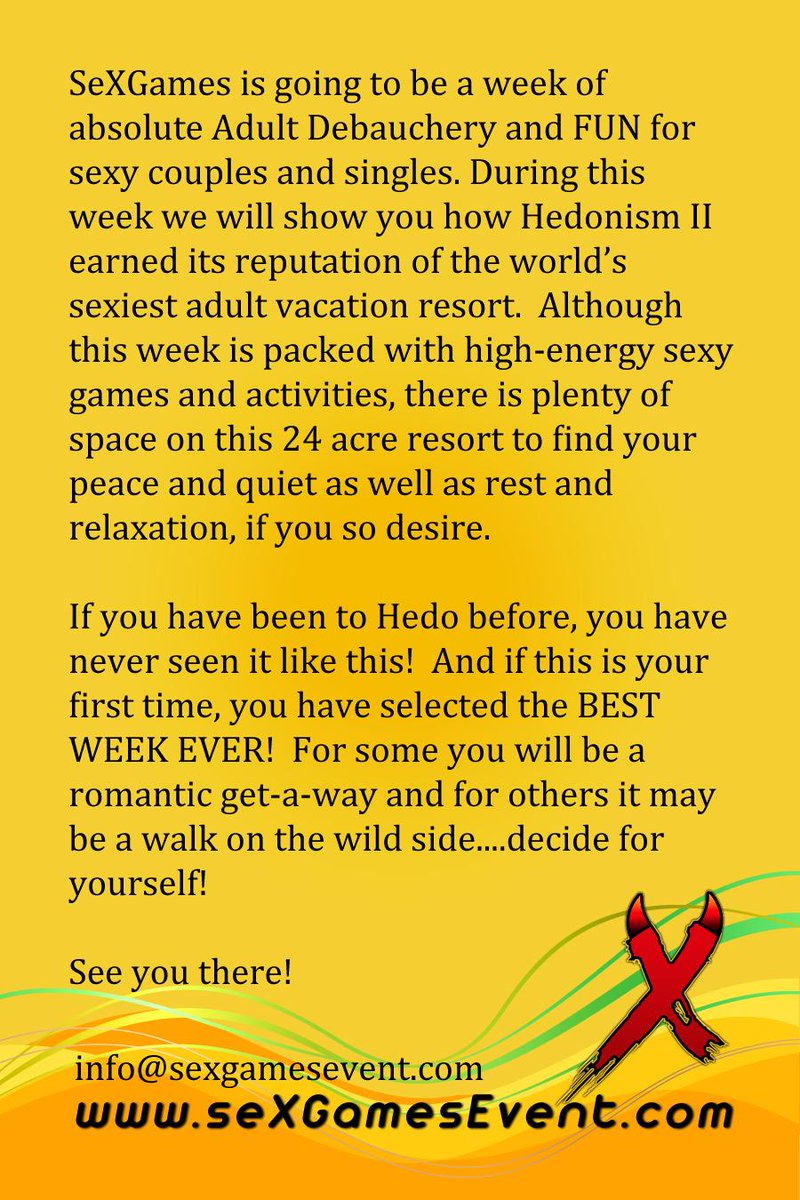 SEXGames_Events's tweet photo. Special Thanks to Taylor @organicloven  !  OFFICIAL Sponsors for SEXGames 2015 at @HedonismJamaica  June 20-27, 2015 http://t.co/4jrlk58Yzv