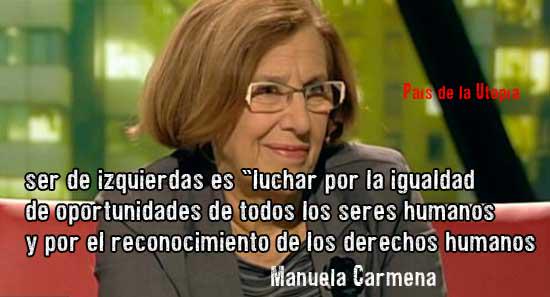 Manuela Carmena no duda en afirmar que se considera de izquierdas
       #PrimaveraDemocratica