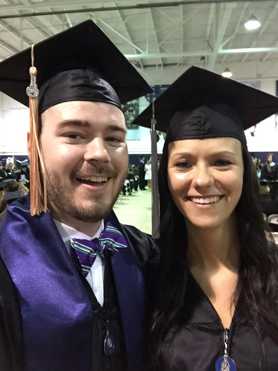 BU_Petey's tweet photo. Holy crap we did it. @SarahSaurus87 and I are graduating! #GoDawgs #ButlerGrad15 http://t.co/VSY8s2fuy6