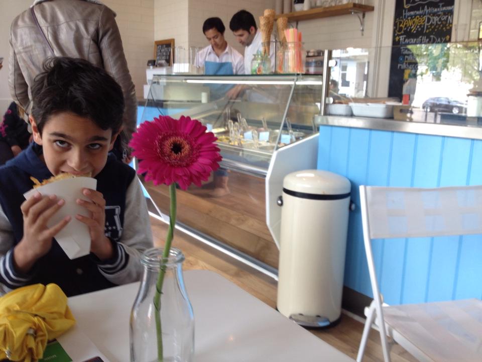 At last! Sam &amp; I have time to check out <a href="/milkbaruk/">Milkbar</a> next to Town Hall in between Maya's dances. #lifeafterpolitics