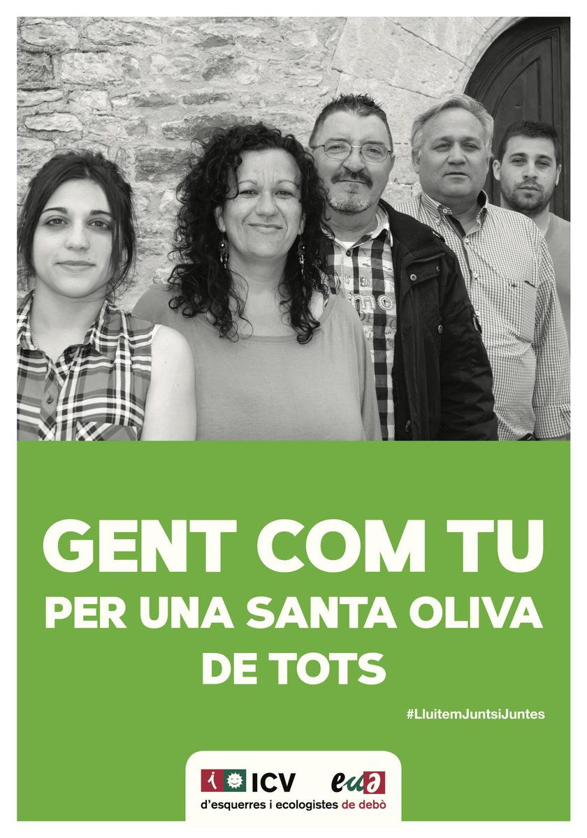 GENT COM TU, PER UNA  SANTA OLIVA DE TOTS #municipals2015 #24M #santaoliva #lluitemjuntsijuntes