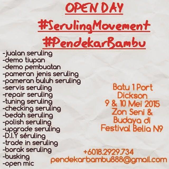 frinjan's tweet image. Bikin seruling sendiri di Hari Terbuka #SerulingMovement bersama @pendekarbambu, di Zon Se… ift.tt/1czndnA