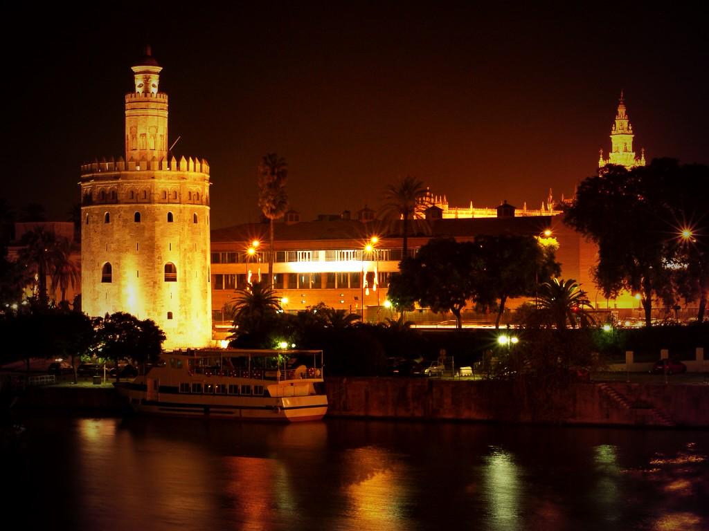 SockingOficial's tweet photo. Espectacular vista por la noche de #LaTorredelOro #Sevilla @SevillanoUrban @SevillaEnBici @sevillaciudad #Turismo http://t.co/WFwrMM5cbb