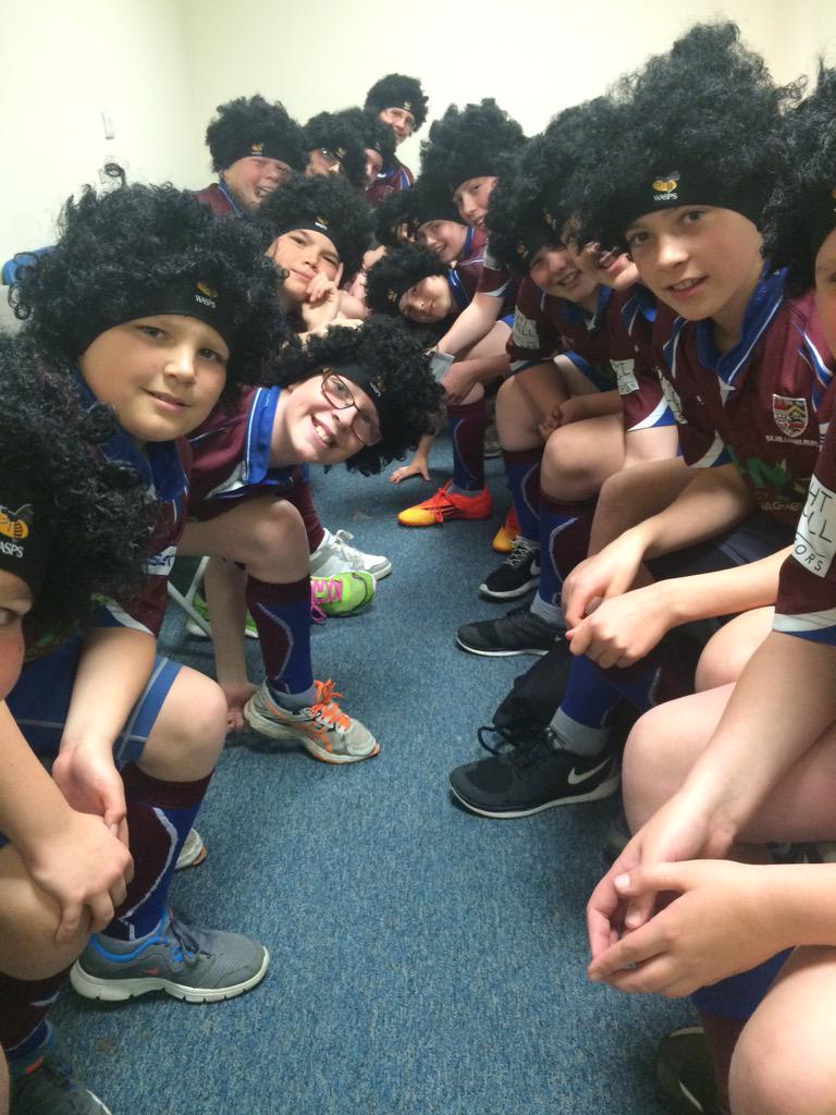 WaspsCommunity's tweet photo. Silhillians RUFC are getting ready for today's game v Leicester Tigers. #iamashleyjohnson @waspsrugby http://t.co/k61qHCzBYi