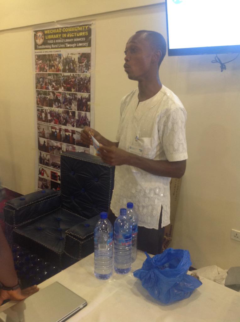 JeanneC_IO's tweet image. Sharing the product that @johannestarthur innovates &amp;amp; creates as a #MandelaFellow with #BlogCamp15