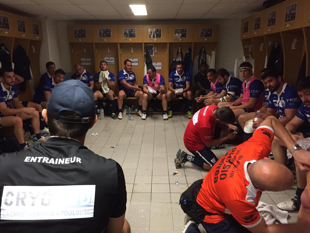 TOXIII's tweet photo. Discours du coach. #finaleElite #TOASC http://t.co/L4X8mneeGQ