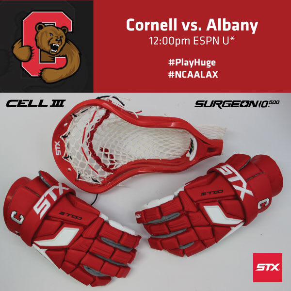 STXmlax's tweet photo. The Big Red @CornellLacrosse kick off @NCAA_Lax today as they host Albany at noon! Watch on @ESPNU #PlayHuge http://t.co/jgfc3SB2nW