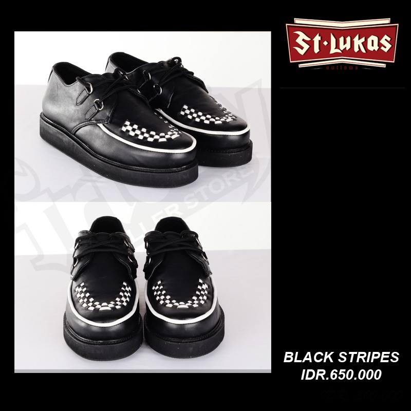 BLACK STRIPES Shoes from <a href="/SUISIN_OFFICIAL/">Suicidal Sinatra</a>  IDR. 650.000 for order online 08175234384.