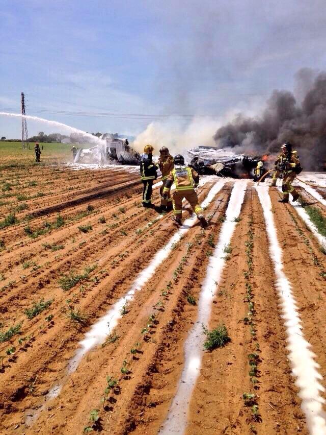 Se estrella un avión militar en Sevilla: mi solidaridad con las familias de los fallecidos y heridos