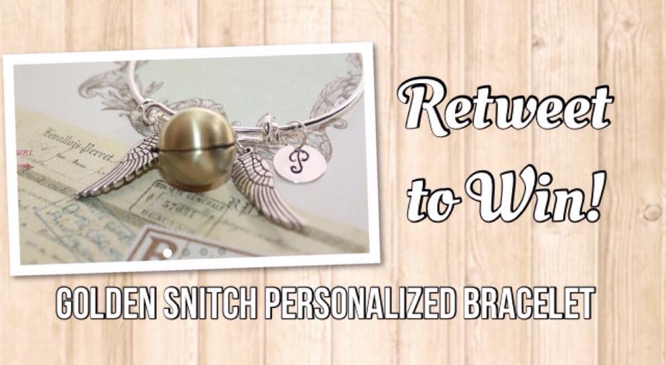 Follow &amp; RT for a chance to win a Personalized Golden Snitch Locket Bracelet brought to you by tinyurl.com/n6n5e43