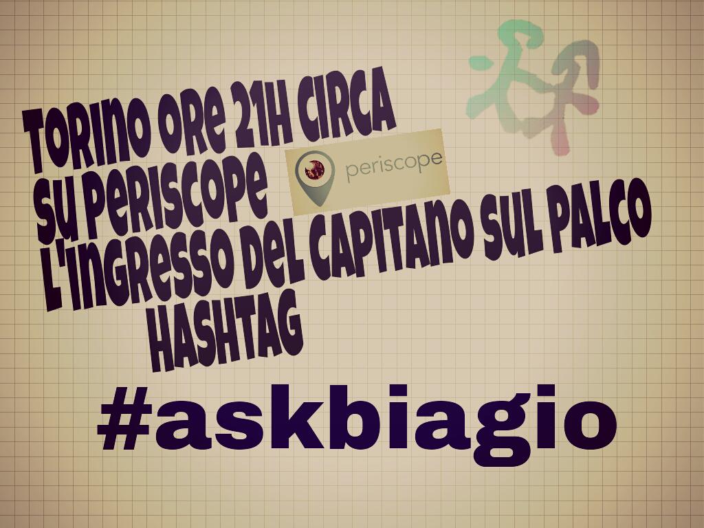 Biagiobigfamily's tweet photo. @AntonacciBiagio Capitano non Molliamo #askbiagio #semprefesta #palcoantonacci #lamorecomporta Aspettiamo Teee. . http://t.co/RQoQPTbV89