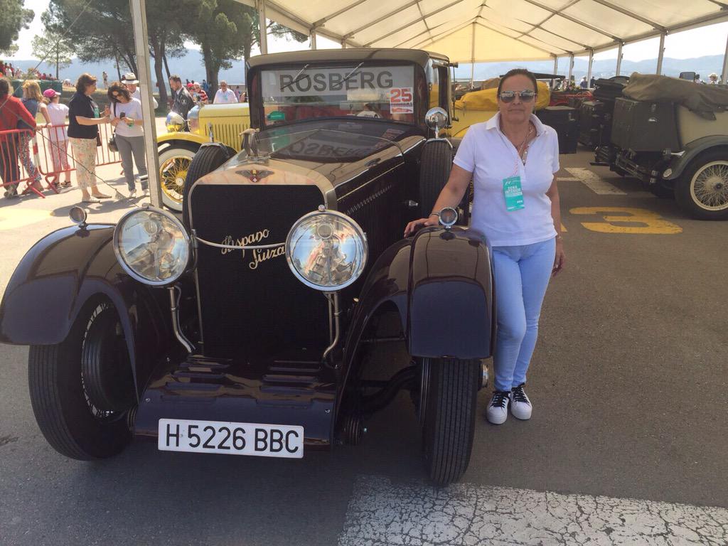 #GPEspana  #F1 pole para #rosberg!! Y mañana #driversparade en nuestro #hispanosuiza !!!