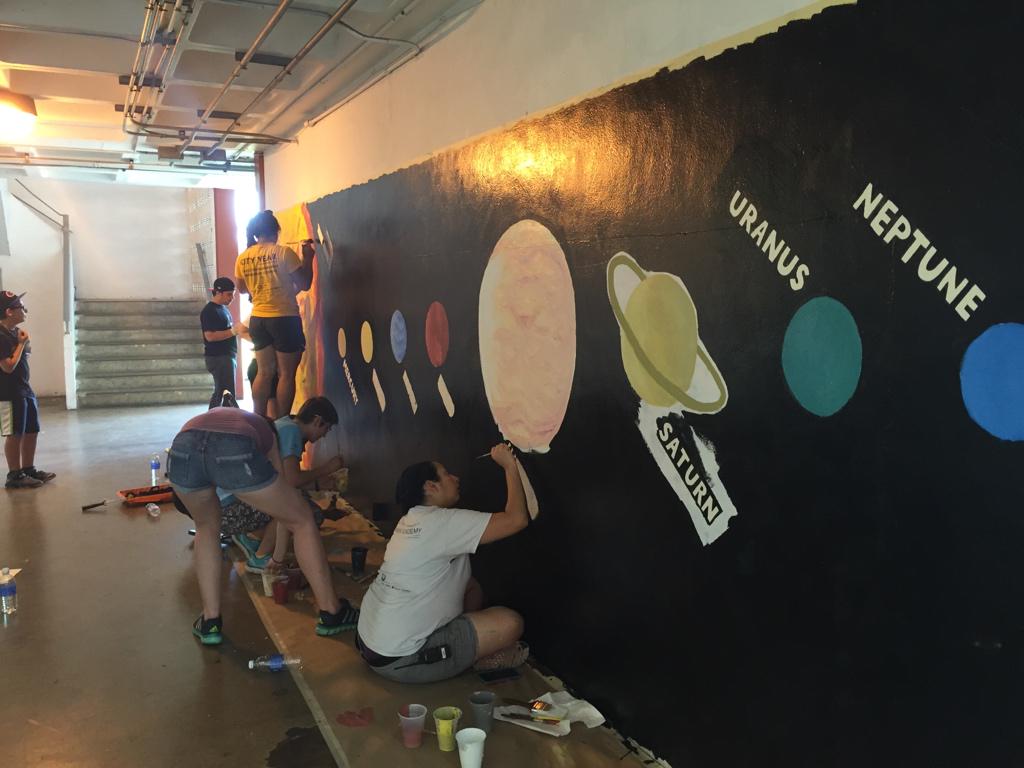 CYbaes's tweet photo. Beautification project at Cutler Bay Middle School! @CityYearMiami http://t.co/pHQ5k23TmN